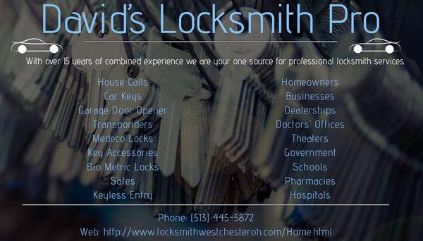 David's Locksmith Pro