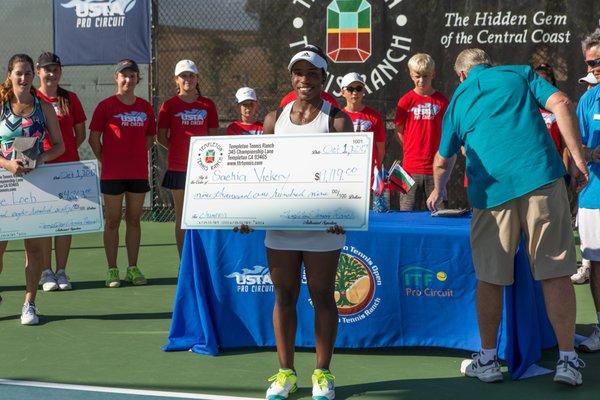 Sachia Vickery, 2017 CCPTO Singles Champion.