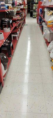 Stripping VCT Floors and Waxing