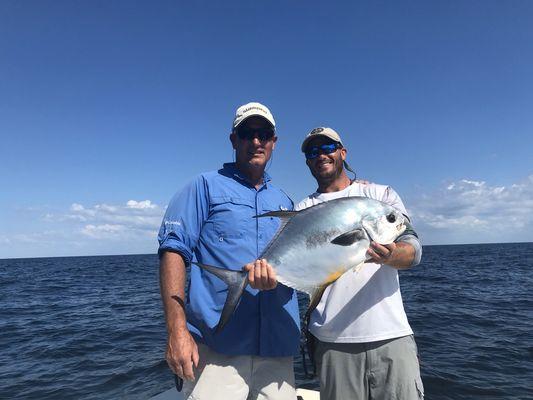 Capt. Russ & Capt. Jon with an off shore permit.