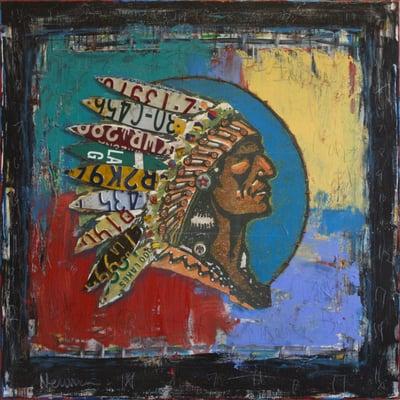 Native American Mixed Media by Dave Newman