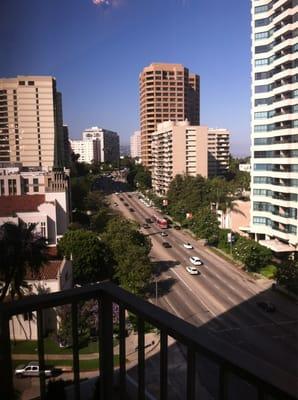 View of Wilshire from unit