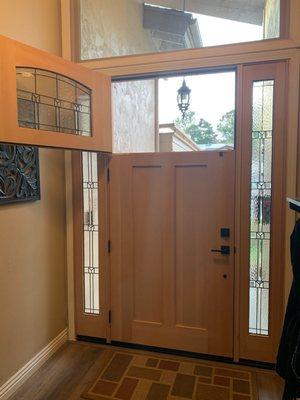 Mike helped us to come up with a Dutch door style that we had no idea we could do on many style doors!