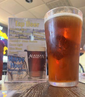 Alaskan Amber on tap