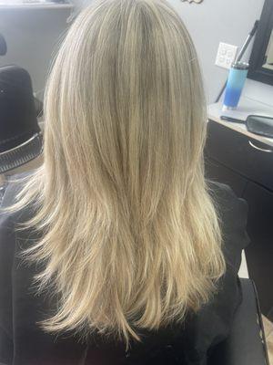 Blonde highlights