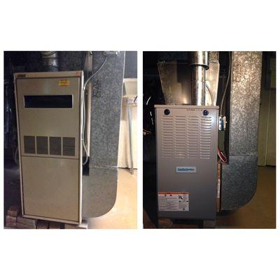 Furnace Installation "Before and After"