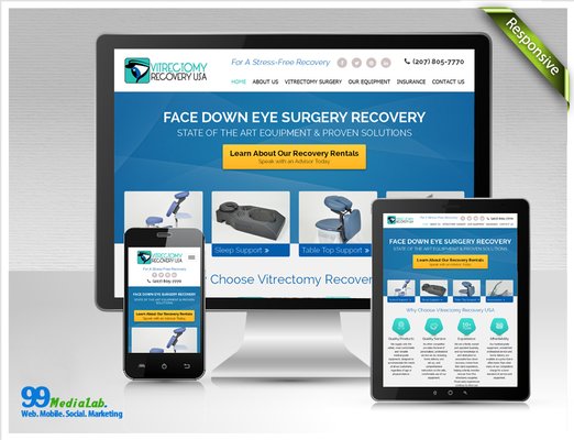 Vitrectomy Recovery USA Website Design & Development