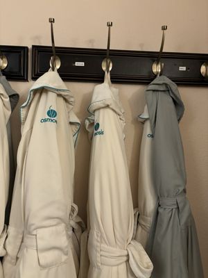 Robes, arranged by size