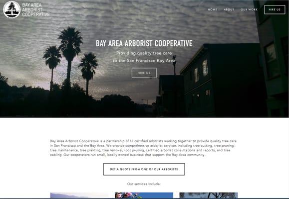 Rebranding and Web Design for Bay Area Arborist Cooperative