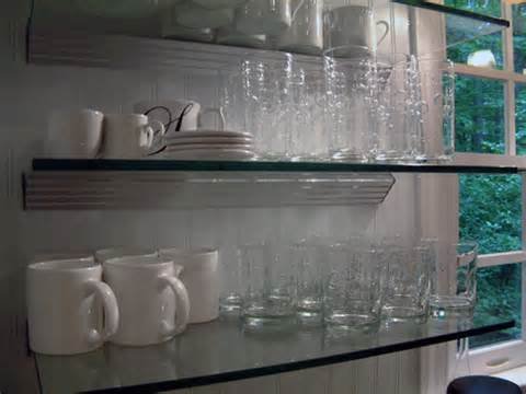 Glass shelving