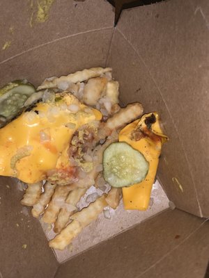 Beast Style fries but all they did was slap cheese on it with other topping. Supposed to be seasoned but they added no seasoning at all