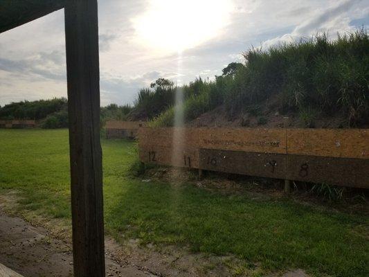 Wooden boards to post your targets on