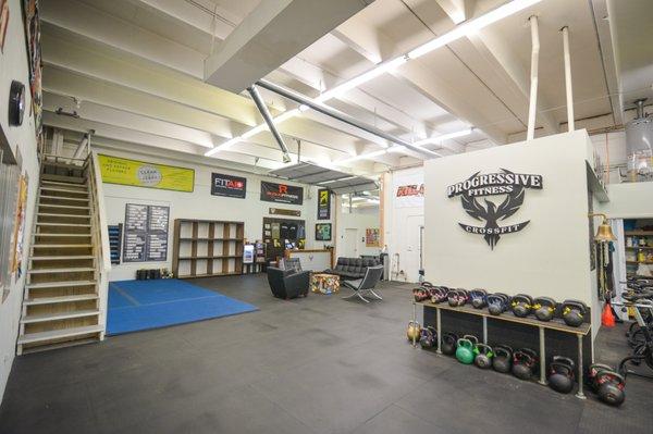 Kettle Bell, Mobility, and Storage Area.