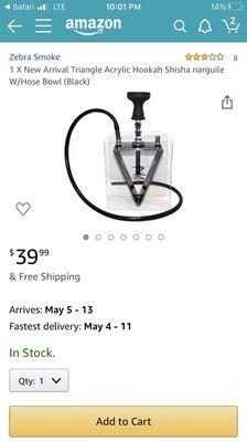 Proof of price difference on Amazon and confirmation of model.