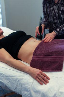 Showing treatment of Lipocavitation