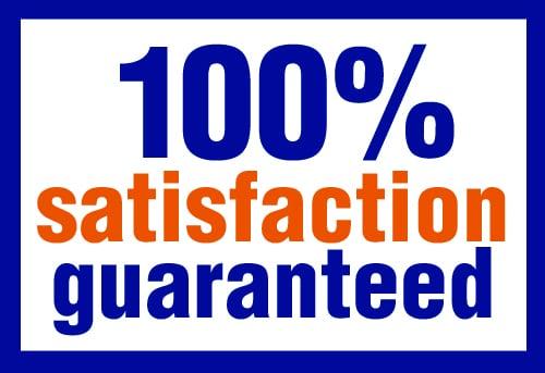 We are so Confident you will love your items...We offer 100% Satisfaction Guarantee!!!