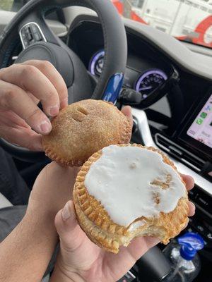 Lemon cream pie (my favorite) and classic apple pie.