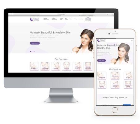 Complete redesign of FirstOCDermatology including mobile design (https://hellosimpl.com/our-work/first-oc-dermatology/)