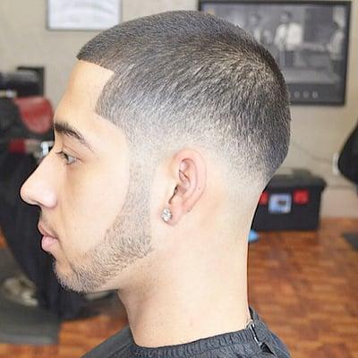 Low fade beard line up