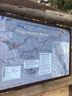 You are here, they'll be closing Tioga Rd soon due to the snow