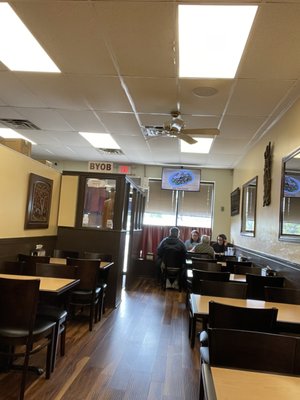 Inside view of dining area