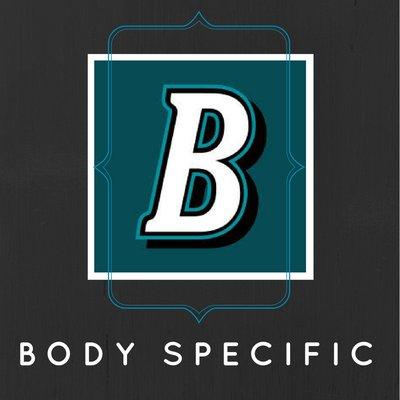 Body Specific, Massage Therapy, Skin Care, Waxing, Chiropractic, Acupuncture.  New logo