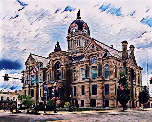 Rendering of Hancock County Courthouse