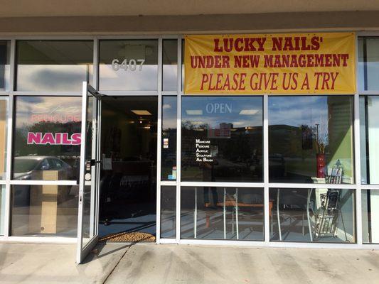 Lucky nails is under new management, we try to provide better services and quality than before.  Please come and give us a try.