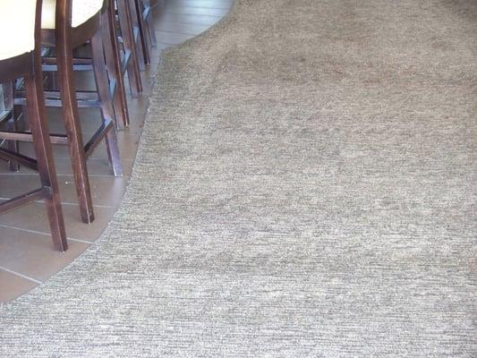 commercial carpet after