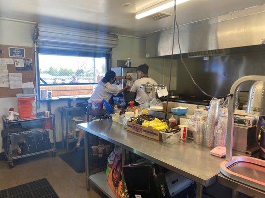 Inside the snack shack