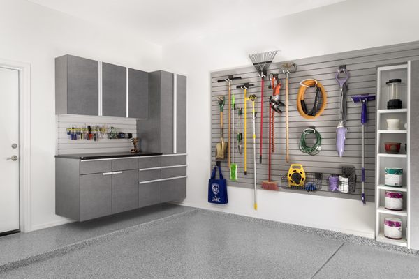 Custom Garage Design with SlatWall