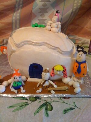 Flintstone cake