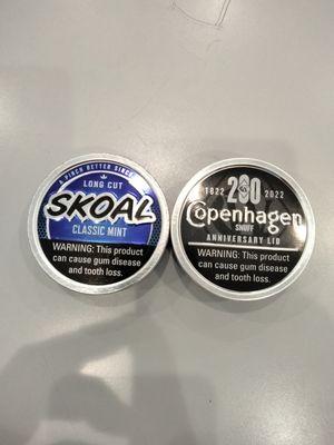 $12.25 skoal and Copenhagen chowing tobacco