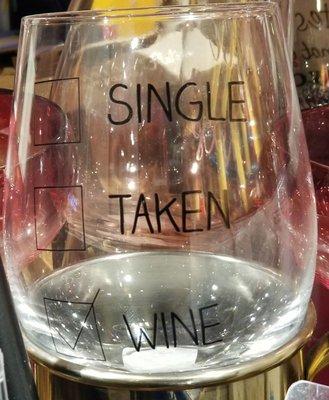 Cute glass for those who love wine or like too.