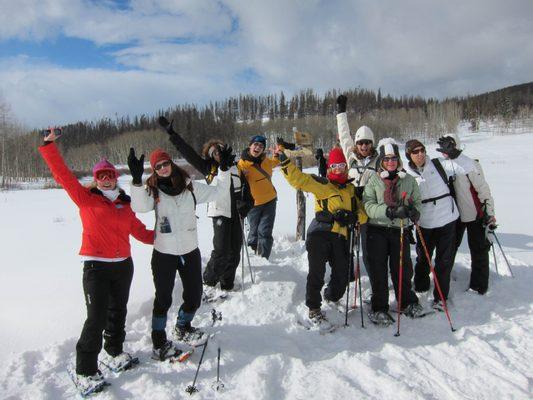 Snowshoeing at Devils Thumb Ranch