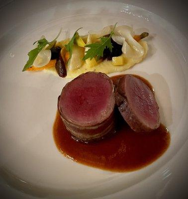 Venison with parsnip purée- amazing!