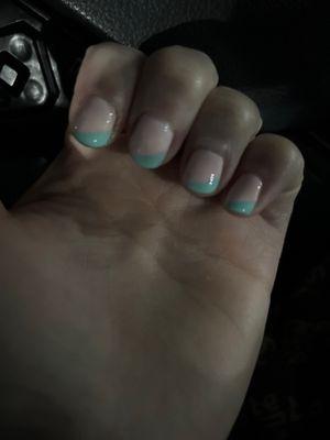 gel manicure - horrible photo but still get the idea