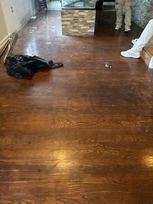 3/4 hardwood flooring removal