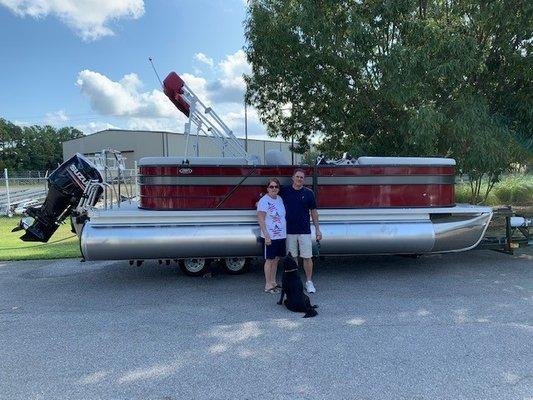 The Beach family taken delivery of their new Crest I 220 with Suzuki Power!