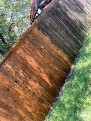 Power Washing Fence in Dallas.