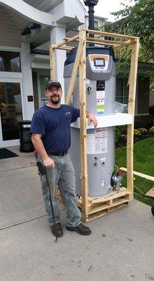 Commercial water heater replacement at a Concord hotel.