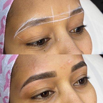 Brow tint + wax