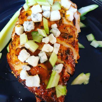 Buffalo Glazed Chicken W Bleu Cheese & Celery