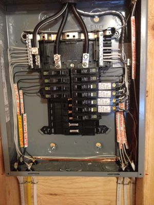 Sub panel installation