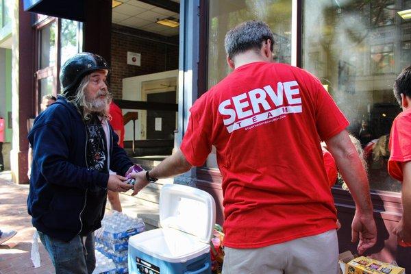 Giving out free water bottles is kind of our second job ;)