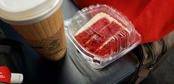 Caramel mocha and red velvet cake