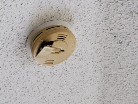 All smoke detectors looked like this.  It was "cosmetic"