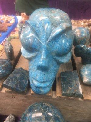 Alien head carving!