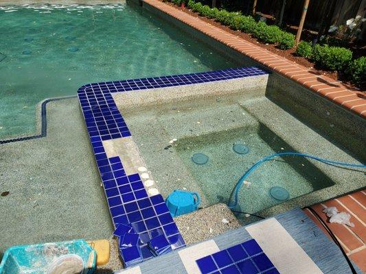 Almaden Pool Tile Repair