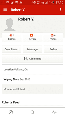 Part 2 
 
 I didn't know it was Jamilah, so I clicked on the person's yelp page